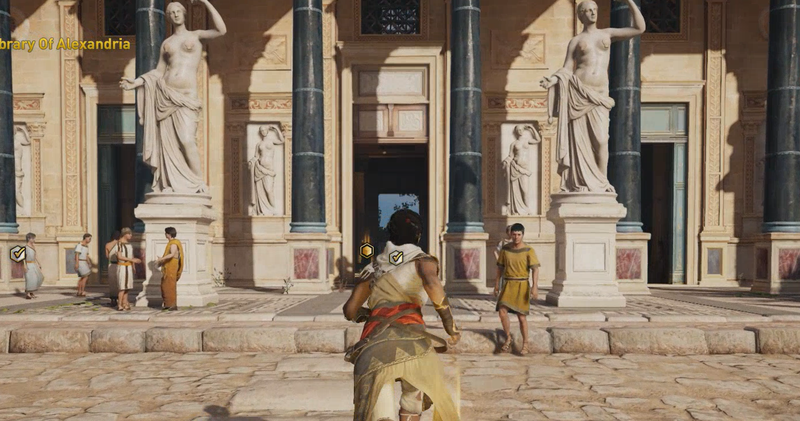 Illustration for article titled Assassin’s Creed: Origins’ Tour Mode Censors Naked Statues